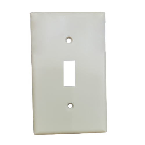 P&S 1G IVORY NYLON SWTCH PLATE